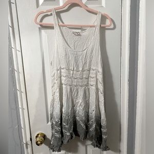 RARE Free People Lace Trapeze Slip - Gray Ombré